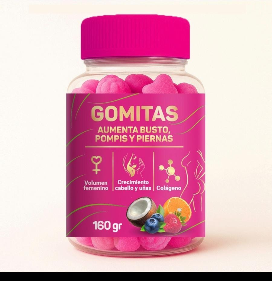 GOMITAS FUCSIA AUMENTA BUSTO + POMPIS